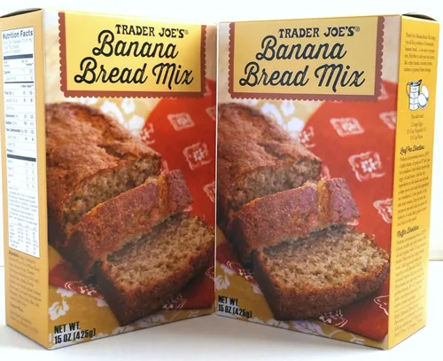 Trader Joe's - Mezcla de pan de plátano - Peso neto 15 oz (425 g) - 2 cajas