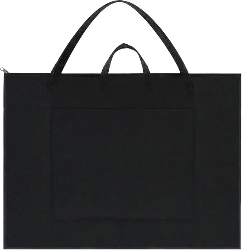 BUSOHA - Bolsa grande de portafolio de arte con hombro de nailon, 24 x 36 pulgadas, ligera, impermeable, para guardar carteles, carpeta de