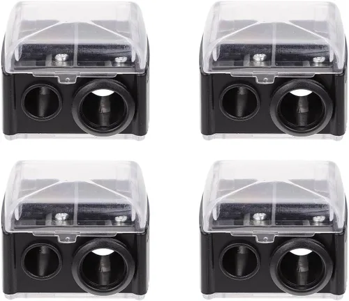 Lurrose Sacapuntas de lápices duales, sacapuntas de cejas, sacapuntas de maquillaje manual para delineador de labios, lápices de cejas y