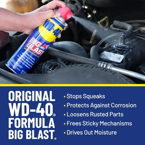 Vista 4 de WD-40 Fórmula original, producto multiusos con spray Big-Blast, 18 onzas