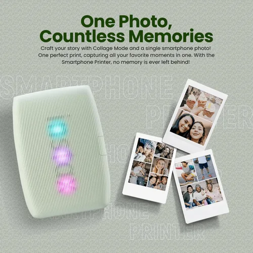 Vista 4 de Fujifilm INSTAX Mini Link 3 - Impresora para smartphone + película instantánea INSTAX Mini (20 hojas) + cargador de pared USB + bolsa de viaje