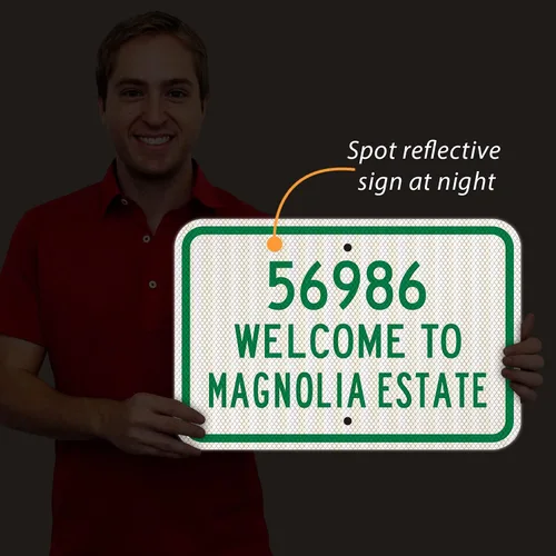 Vista 2 de SmartSign "Plantilla de letrero verde horizontal personalizable" 12 x 18 pulgadas, aluminio reflectante de grado de alta intensidad 3M, fabricado