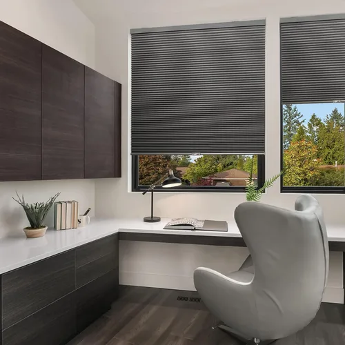 Vista 26 de LazBlinds Persianas celulares sin cordones, opacas personalizadas, 100 % bloqueo de luz, persianas plisadas para ventanas