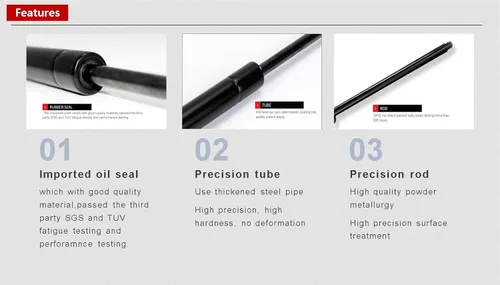 Vista 2 de 2 unidades de 23.26 pulgadas de soportes de elevación para puerta trasera y cajuela, compatibles con Equinox 2010-2017 sin puerta de elevación