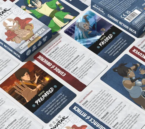 Vista 6 de Magpie Games Avatar Legends El juego de rol: expansión de mazo de acción de combate - Baraja de combate de 55 cartas