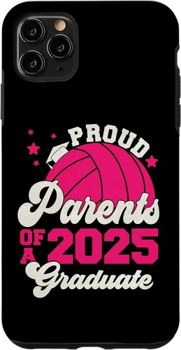 Vista 12 de iPhone 16 Parents of a 2025 Graduate Senior Graduation Volleyball Case
