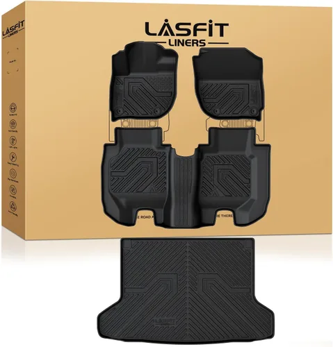 Vista 21 de LASFIT - Tapete de elastómero termoplástico de carga para vehículo a gasolina e híbrido, tapete de maletero de automóvil para todo tipo de clima