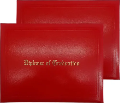 Vista 19 de GraduationMall Cubierta impresa para diploma para certificado 8.5 x 11 pulgadas, color negro, paquete de 1