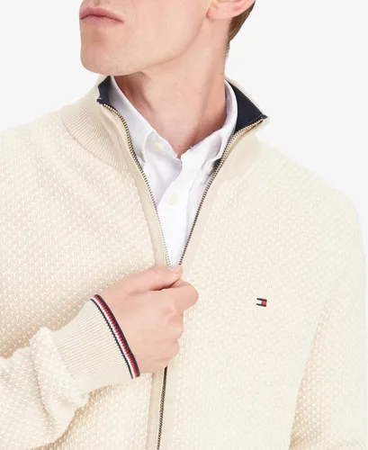 Vista 3 de Tommy Hilfiger Suéter de cuello alto con cremallera completa para hombre