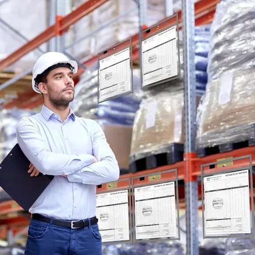 Vista 5 de Seajan 120 bolsillos transparentes de borrado en seco, fundas de plástico para papel, de 14 x 10 pulgadas, reutilizables, soporte para documentos