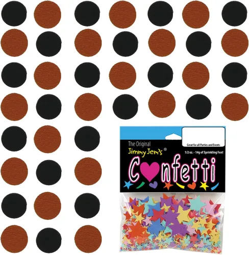 Vista 58 de Confetti Circle 1/4" Negro, Azul Marino Combo - 2 bolsas de media onza (1 oz) (8550/9971)