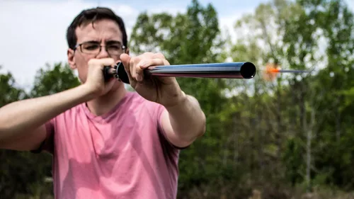 Vista 3 de Cold Steel B6254PZ Profesional.625 4'. Cerbatana para caza, Blanco, Rojo y Negro