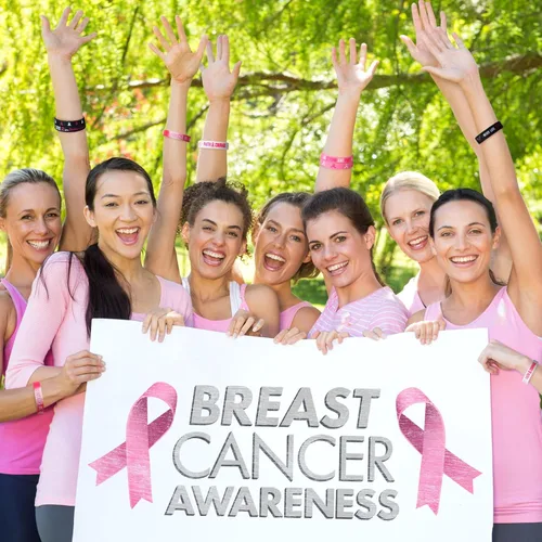 Vista 7 de Aoriher Pulsera de concientización sobre el cáncer de mama, a granel, cinta rosa a granel, pulseras de silicona para concientización sobre el cáncer