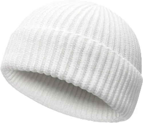 Vista 12 de NPQQUAN Gorros de pescador para hombres y mujeres, gorro de punto corto para invierno