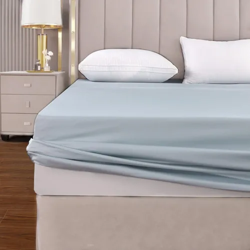 Vista 11 de THE COTTON & SILK® Sábana bajera ajustable 100% de algodón de fibra larga de lujo, calidad de hotel de 5 estrellas, suave, transpirable y duradera