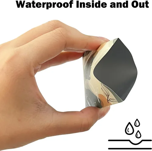 Vista 3 de Fundas de bloqueo RFID (10 fundas de bloqueo RFID, 5 diseños únicos) Juego de fundas de viaje con protección contra robo de identidad