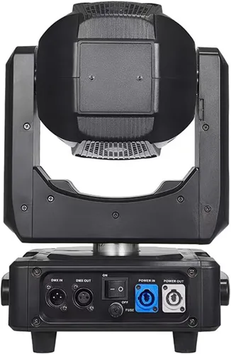 Vista 2 de JUNMAN Mini 230W 7R Beam Cabeza Móvil DJ Disco Etapa Luces 48 Prisma con Tira Led y Efecto Arco Iris