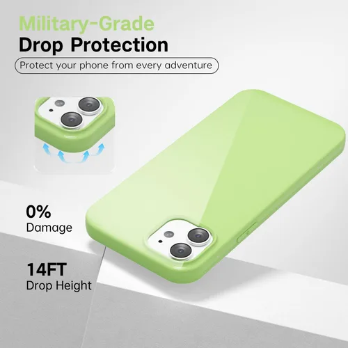 Vista 349 de Svanove para iPhone 7 Plus/ 8 Plus, funda de silicona, de goma suave brillante y gel de jey lindo, funda protectora de plástico simple y lisa