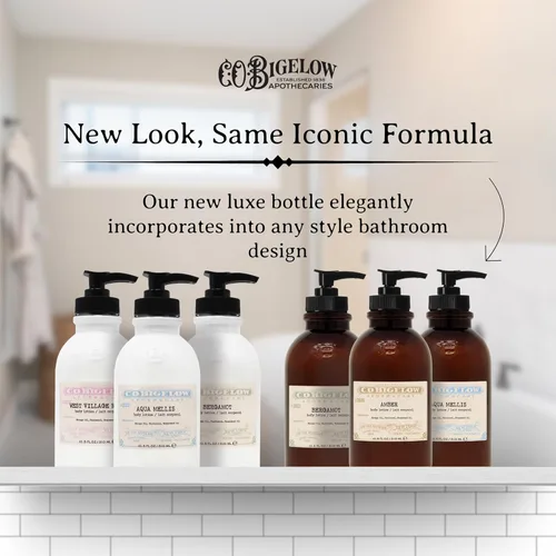 Vista 2 de C.O. Bigelow Colección Icónica Loción Corporal Ámbar, Crema Corporal Perfumada con Aceite de Semilla de Uva y Manteca de Karité, 10.5 onzas líquidas