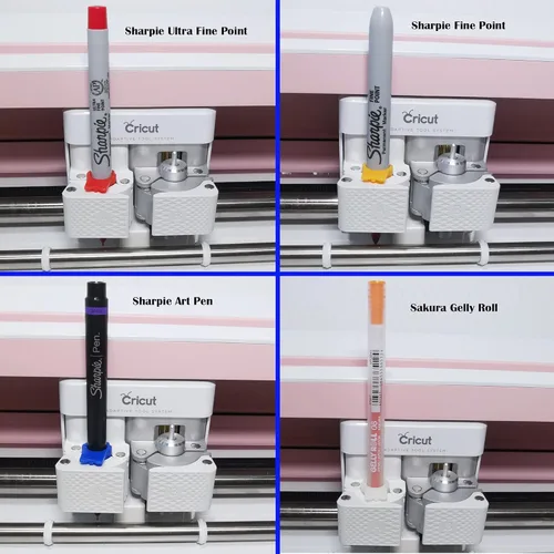 Vista 4 de Juego de adaptadores de bolígrafo compatibles con Cricut (Explore Air 3, Air 2, Air y Maker 3, Maker), 14 adaptadores de bolígrafo compatibles