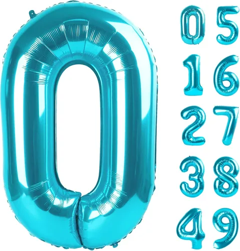 Vista 279 de Globos con números con estampado de vaca, globos de 40 pulgadas del número 0-9 (cero-nueve), globo de vaca para suministros de fiesta de cumpleaños