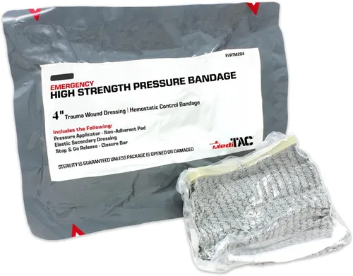 Vista 3 de MediTac Vendaje hemostático del control del vendaje de la herida del trauma del vendaje de la presión de alta resistencia de la emergencia - 4