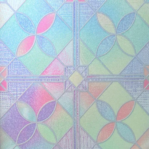 Vista 9 de Película de privacidad para ventana, película de vidrio estática, patrón de flecha, sin pegamento, extraíble, bloqueo UV, calcomanía para decoración