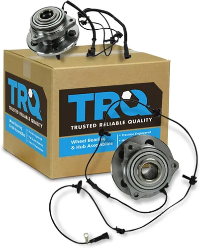 Vista 104 de TRQ Conjunto de rodamiento y cubo de rueda delantera de 2 piezas compatible con Chevrolet Trailblazer 02-09, Trailblazer EXT 02-06, GMC Envoy 02-09