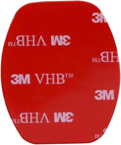 Vista 2 de SUNMENCO 24 almohadillas adhesivas para casco 3M, calcomanías VHB, superficie plana curvada, montaje en base de acción, accesorios para cámara