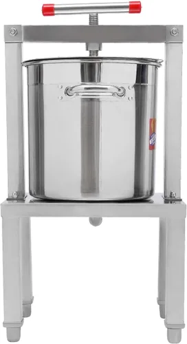 Vista 16 de Extractor de prensa de miel de abeja grande, extractor manual de miel de acero inoxidable 12.6L Extractor de prensa de jugo de frutas