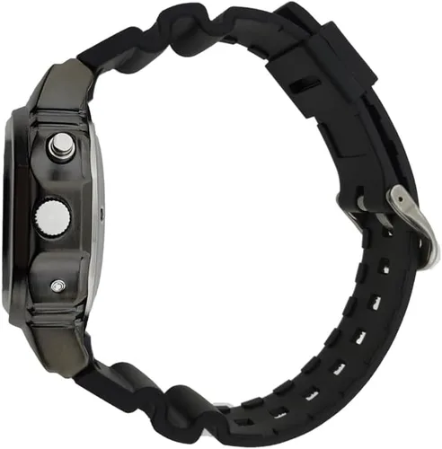 Vista 3 de Reloj de voz en inglés para ciegos, discapacitados visuales o ancianos, caja negra, correa negra, Negro