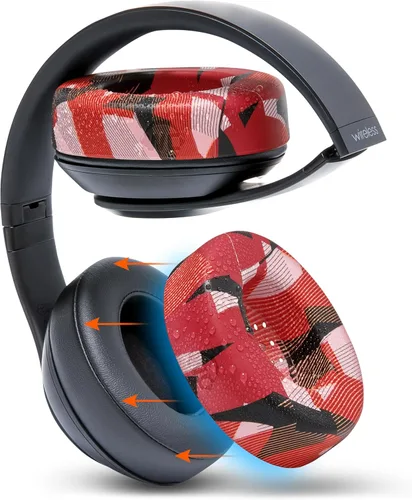 Vista 12 de WC SweatZ Studio - Fundas patentadas para almohadillas de oído para Beats Studio 3 (A1914) & Beats Studio 2 (B0500 / B0501), fabricadas por Wicked