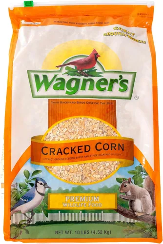 Wagner's 18542 Cracked Corn - Alimento para aves silvestres, bolsa de 10 libras