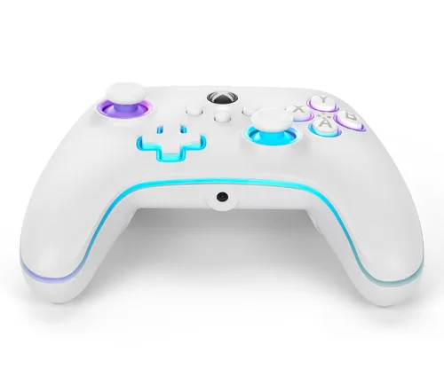 Vista 7 de PowerA Advantage Wired Controller for Xbox Series XS with Lumectra - White, gamepad, wired video game controller, gaming controller, works with Xbox