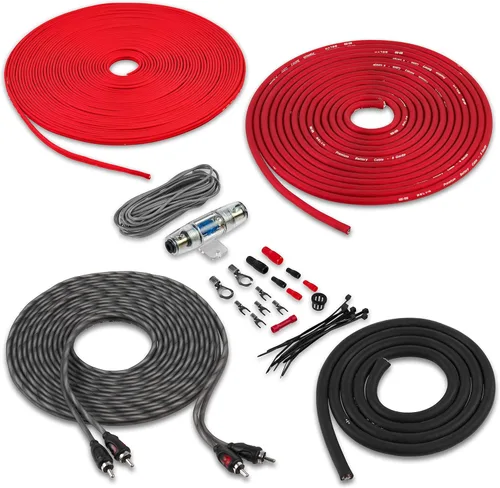 Vista 17 de Belva True 4 Gauge AWG Premium CCA Amplificador Kit De Cableado Sin Cable RCA - BPK4 ROJO