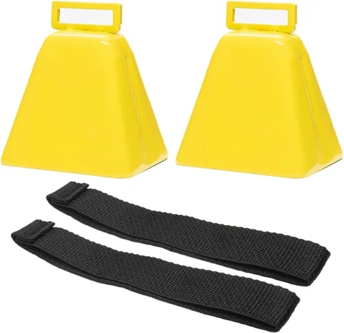 Vista 12 de Campanas Bevin Campanas de Vaca de Larga Distancia 10LD (Naranja y Naranja) Campanas de Navidad Hechas de Acero Fuertes Fabricantes de Ruido