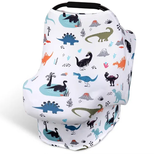 Vista 12 de Rquite Funda para Asiento de Coche Todo en Uno para Bebé, Fundas para Asiento de Coche para Niña y Niño, Funda Elástica y Suave para Asiento