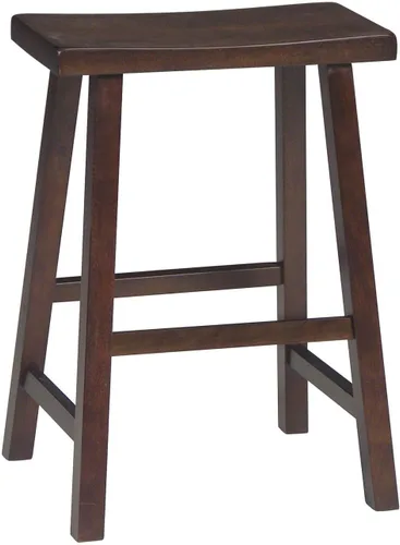 Vista 13 de International Concepts - Taburete para asiento de silla, altura de mostrador de 24 pulgadas, madera de parawood maciza, sin terminar