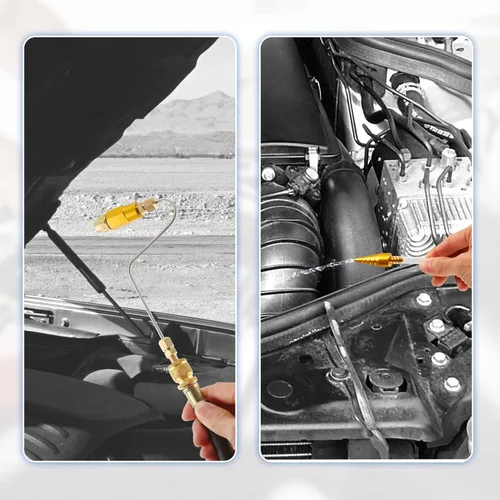 Vista 6 de X AUTOHAUX Kit de herramientas de limpieza de limpiador de inyector de combustible y probador Sistema de combustible Sistema de admisión de aire