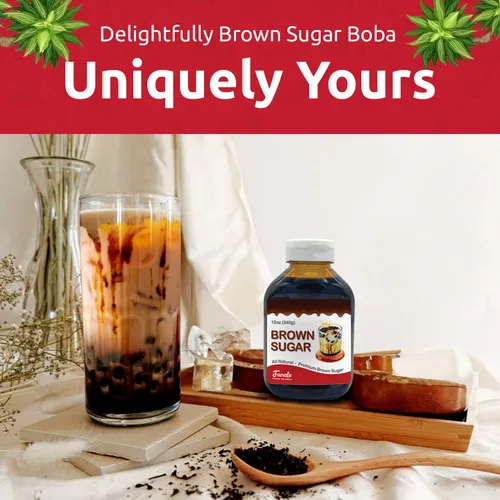 Vista 7 de Fanale Kit de té Boba de azúcar moreno con perlas Boba, perlas de tapioca US Boba Co fabricado en Estados Unidos, 1 libra, té de leche boba