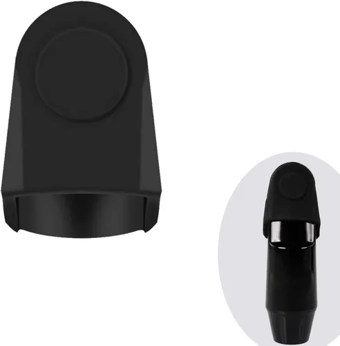 Vista 12 de Cobertura Protectora de Gel de Sílice para Boquilla de Clarinete/Saxofón Alto, Protector Duradero para Boquilla de Saxofón, Tapa Protectora de blanco