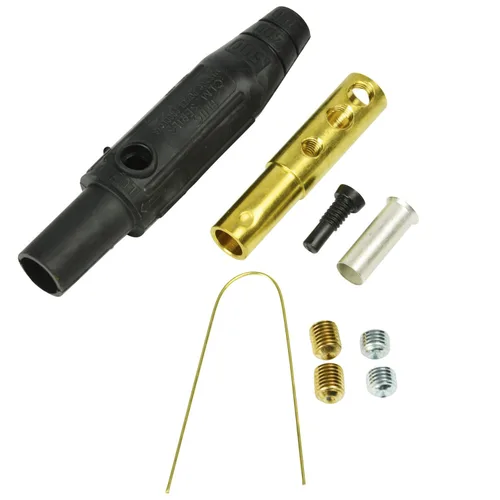 Vista 15 de Marinco CLS20FB-A CLS tipo Cam, serie 16 en línea, conector de un solo pin, 400 amperios, 600 voltios, #2-2/0 AWG, hembra - negro (A)