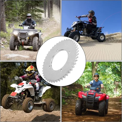 Vista 8 de Alomejor Piñón de cadena trasera T8F 44T 4 agujero cadena piñón de transmisión trasera para 43cc 49cc Mini Moto Electric