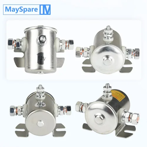 Vista 3 de MaySpare Max Transitorio 200A Trombetta 12V Solenoide Relé 3 Terminal Heavy Duty Winch Marine 24106 SPST 12 Voltios Solenoide