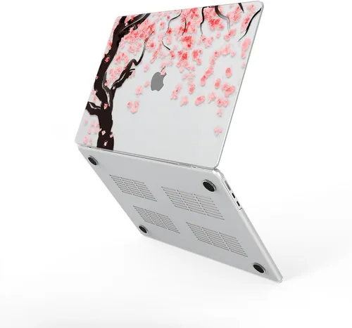 Vista 5 de Funda para MacBook Air de 15 pulgadas 2023 2024 (modelo: MacBook Air 15.3 M3 A3114 M2 A2941 Chip), carcasa rígida con cubierta para teclado, flor