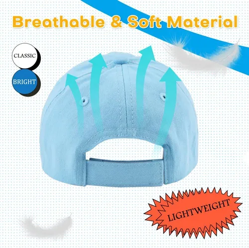 Vista 3 de Peecabe Gorra de béisbol para niños pequeños, unisex, de algodón, ajustable, para bebés, niños, gorra de béisbol para niñas de 1 a 5 años