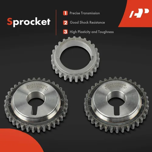 Vista 5 de A-Premium Kit de cadena de distribución de motor de 12 piezas con tensor y más [compatible con DOHC, 6Cyl 4.0L] compatible con Nissan Frontier