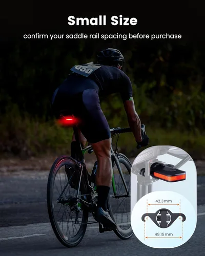 Vista 8 de Luz Trasera de Bicicleta Ravemen CL01, Luz Trasera de Bicicleta de Ángulo Amplio de 300° para Conducción Nocturna, Accesorios de Seguridad