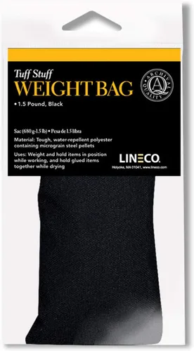 Lineco Tuff Stuff Bolsas de peso resistentes que contienen 1.5 libras de pellets de acero micrograno, para hacer bolsas deportivas y de lona, color
