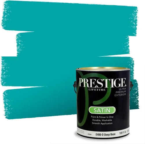 Vista 248 de Prestige Paints. - Base y pintura para exteriores en un solo galón, 1 galón. plano, comparable con Sherwin Williams Topsail.